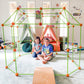 Tiny Land Fort Building Kit Creative Fort Indoor Outdoor For 5,6,7,8 Years Old Boys And Girls Stem Building Toys With Storage Bag Diy Castles Tunnels With 86 Rods And 44 Balls
