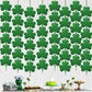GOER St. Patricks Day Shamrock Decorations,12 Pcs Hanging Swirls for St. Patricks Day Party Supplies