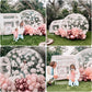Inflatable Bubble House For Kids, 10Ft Clear Blow Up Balloon Dome With 6'L Tunnel, Outdoor Transparent Commercial Grade Pvc Bubb
