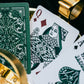 Bicycle Jacquard Premium Playing Cards, Silver And Emerald Green, 1 Deck