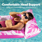 Sloosh 2-Pack Inflatable Pool Floats Mat - Xl Floaties Adults Size With Headrest, Sun Tanning Raft Lake Beach Swimming Party Poo