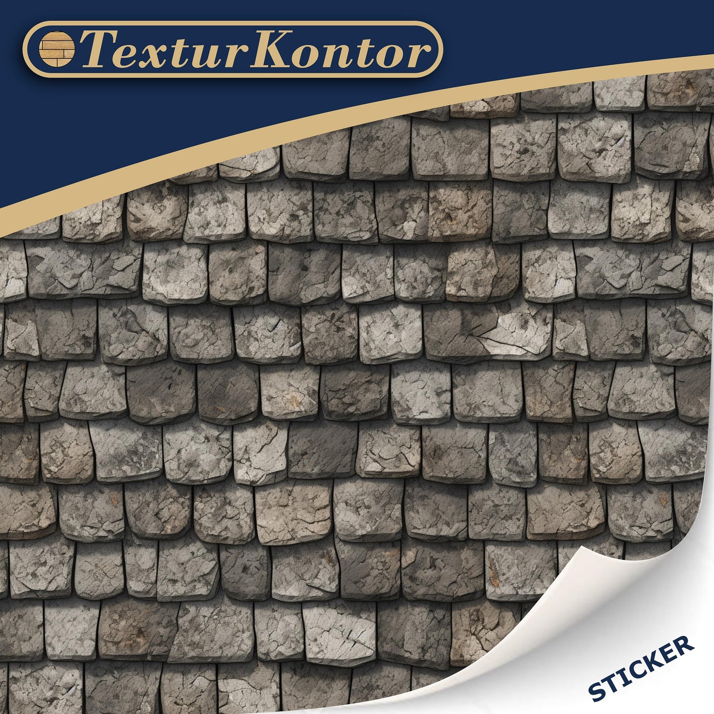 3 Sheets Self-Adhesive Roof Tiles And Shingles For Dollhouses Scale 1:12 (Roof Shingles Stone)