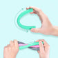 Teething Tube With Safety Shield Baby Hollow Teether Sensory Toys Gum Massager, Food-Grade Silicone For Infant 3-12 Months Boys