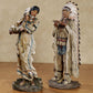 Touch of Class Native American Figurines Set of 2 - Multi Earth Tones Resin Decor for Living Room, Office Desk - Tribal Chief & Woman