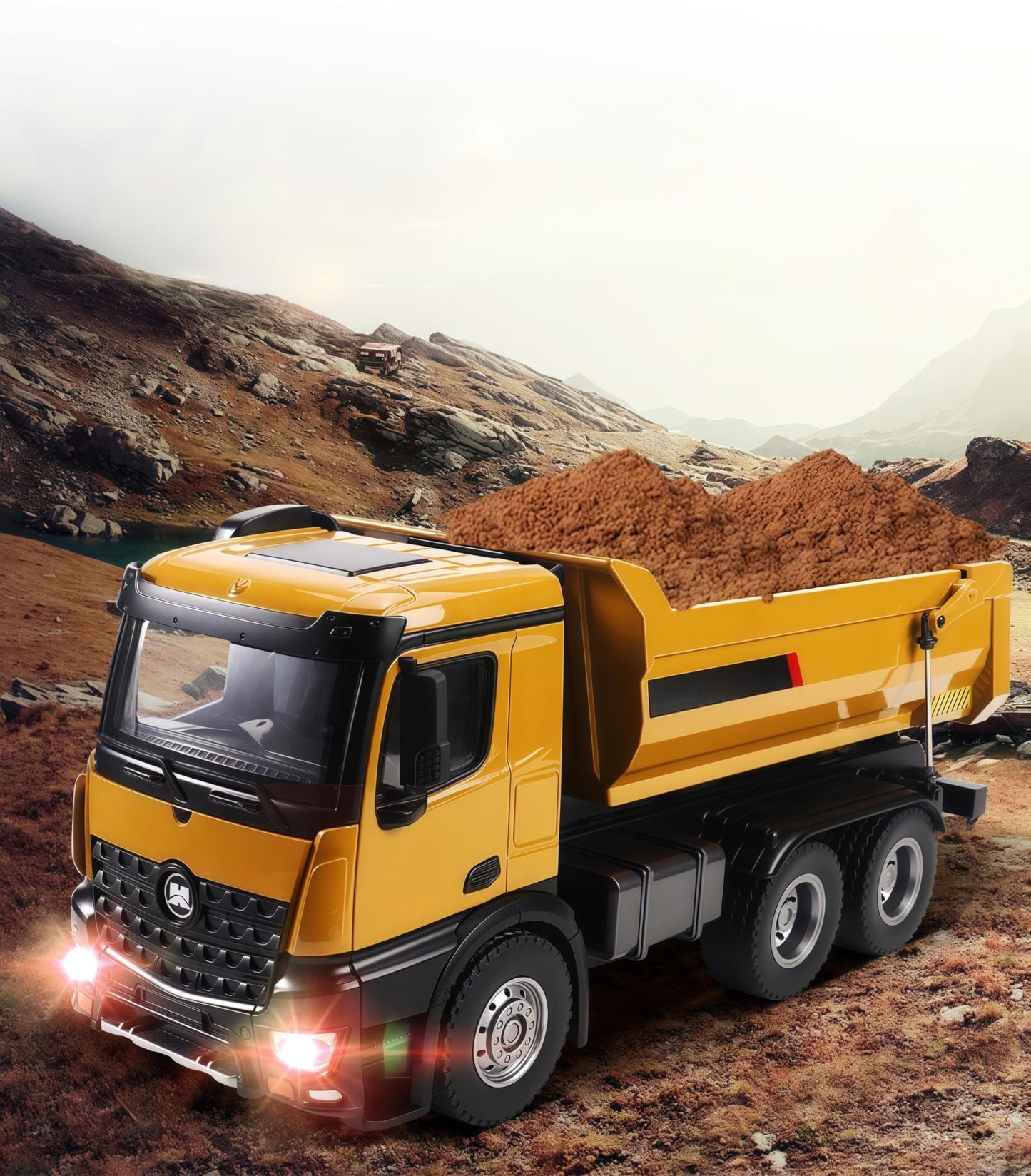 Gemini&Genius Truck Toy For Kids, Construction Vehicle Dump Truck Toy, Heavy Duty Alloy Construction Vehicle Toys, 1:50 Scale Di