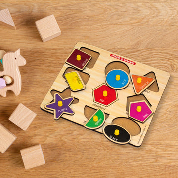 Bugbee Wooden Puzzle Games For Kids Combo Of Shapes Number Alphabets Body Parts Fruits & Vegetable Puzzle Toys For 2-6 Years Pre