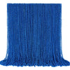 YAXINRUI 144 PCS Blue Bead Necklaces, Blue Mardi Gras Christmas Bead Necklaces, Blue Patriotic Necklace, 33 Inch Round Beaded Ne