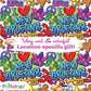 PLUSHOLOGY I Love New Orleans Graffiti Teddy Bear Eco Friendly Stuffed Animal; Cuddly Soft Velboa Plush Animal for Kids 3 Years Old to mature-themeds; Child-Safe Embroidered Eyes (10 Tall When Seated)