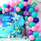 Aiwolf 50 Pcs Latex Balloons, 12 Inch Pink Purple Teal, Perfect for Birthday and Baby Shower Decorations