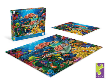 Ceaco - Ocean Collection - Turtles - 1500 Piece Jigsaw Puzzle