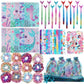 110 PCS Mermaid Party Favors for Girls Mermaid Birthday Decorations Party Supplies Include 12 Pen 12 Notepad 12 Shiny Metallic S