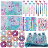 110 PCS Mermaid Party Favors for Girls Mermaid Birthday Decorations Party Supplies Include 12 Pen 12 Notepad 12 Shiny Metallic S