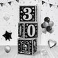 Death To My 20S Decorations 30Th Birthday Decorations Boxes For Her Him, Rip To My 20S Balloon Blocks Black Balloon Boxes With L