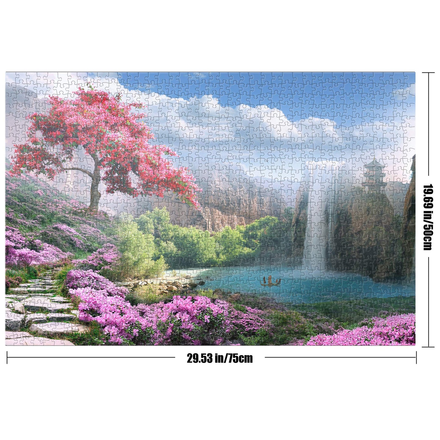 Tektalk 1000 Pieces Jigsaw Puzzles for Teens & mature-themeds (Otherworldly Land of Peace)