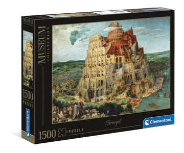 Clementoni 31691 La Torre De Brueguel 1500Pcs Bruegel Museum Collection Babel Tower 1500 Pieces, Made In Italy, Jigsaw Puzzle For Adults, Multicolor, Medium