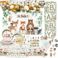 Heeton Woodland Baby Shower Party Supplies Decorations Boxes Fox Balloon Oh Baby Welcome Baby Banner Creatures Fawn Animal Friends Garland Backdrop Cake Cupcake Topper For Girl Boy Gender Reveal
