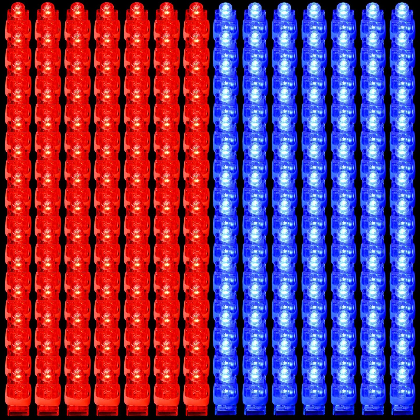 Riakrum 200 Pieces Finger Lights Finger Flashlights LED Lights Flashing Light up Rings Glow Sticks Glow in The Dark Bright for P