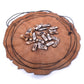 Viking Rune Divination Set with Genuine Bone Elder Futhark Runestone Pieces & enhanced Leather Divination Mat