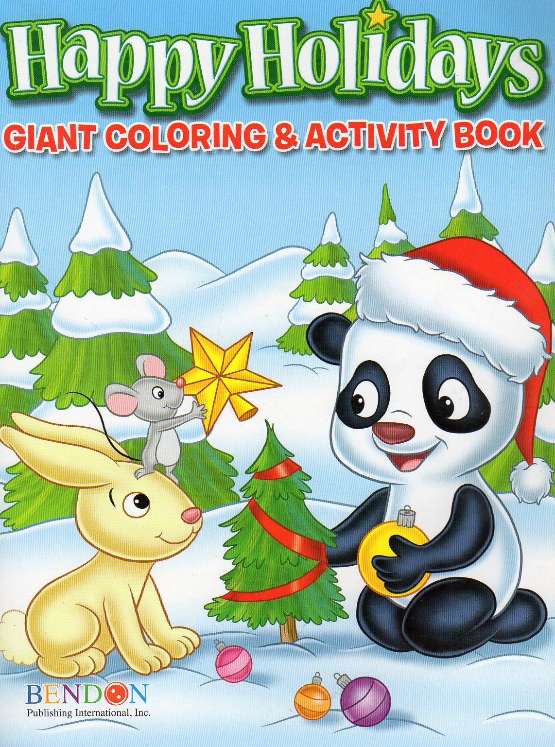 Happy Holidays 160 Page Giant Coloring and Activity Book ~ Christmas Edition