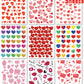 Linaye Valentines Stickers For Kids - 400Pcs Cute Valentines Stickers For Cards Envelopes Craft Scrapbooking Valentine Day Party