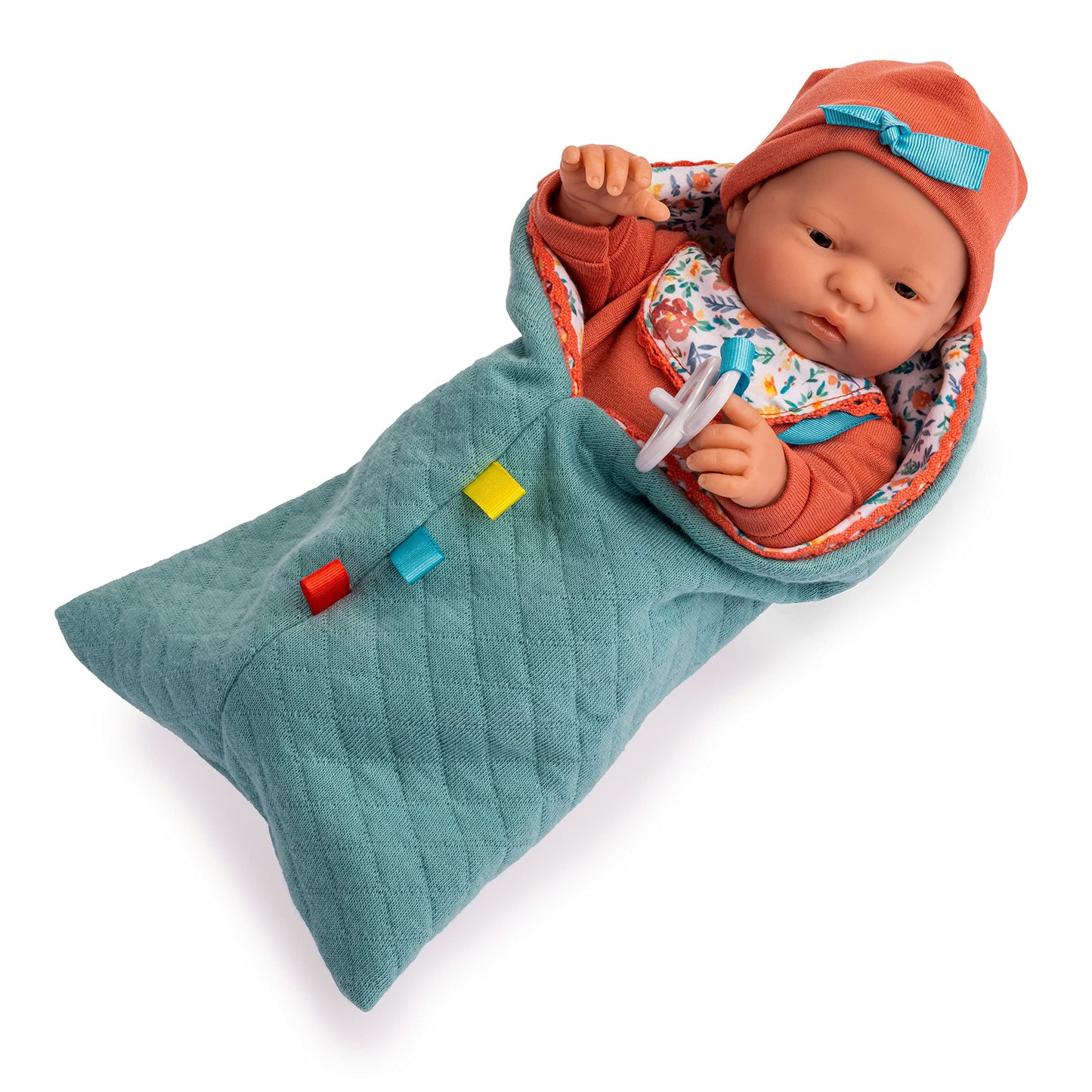 Jc Toys - Nature Collection | Original Mini Newborn | Anatomically Correct Real Girl Baby Doll Gift Set | 9.5' All-Vinyl | Made In Spain | Designed By Berenguer | Ages 2+