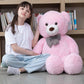 Morismos Giant Teddy Bear Stuffed Animals, Big Teddy Bear Plush, Pink Large Bear For Girlfriend Girls Gifts On Christmas Valentine'S Day Birthday, 39 Inch