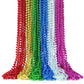 Biubumtu Mardi Gras Beads, 30Pcs Colorful Bead Necklace, 6 Kinds of 33'' Beaded Necklace Bulk Costume Stuff, Festival Parade Thr