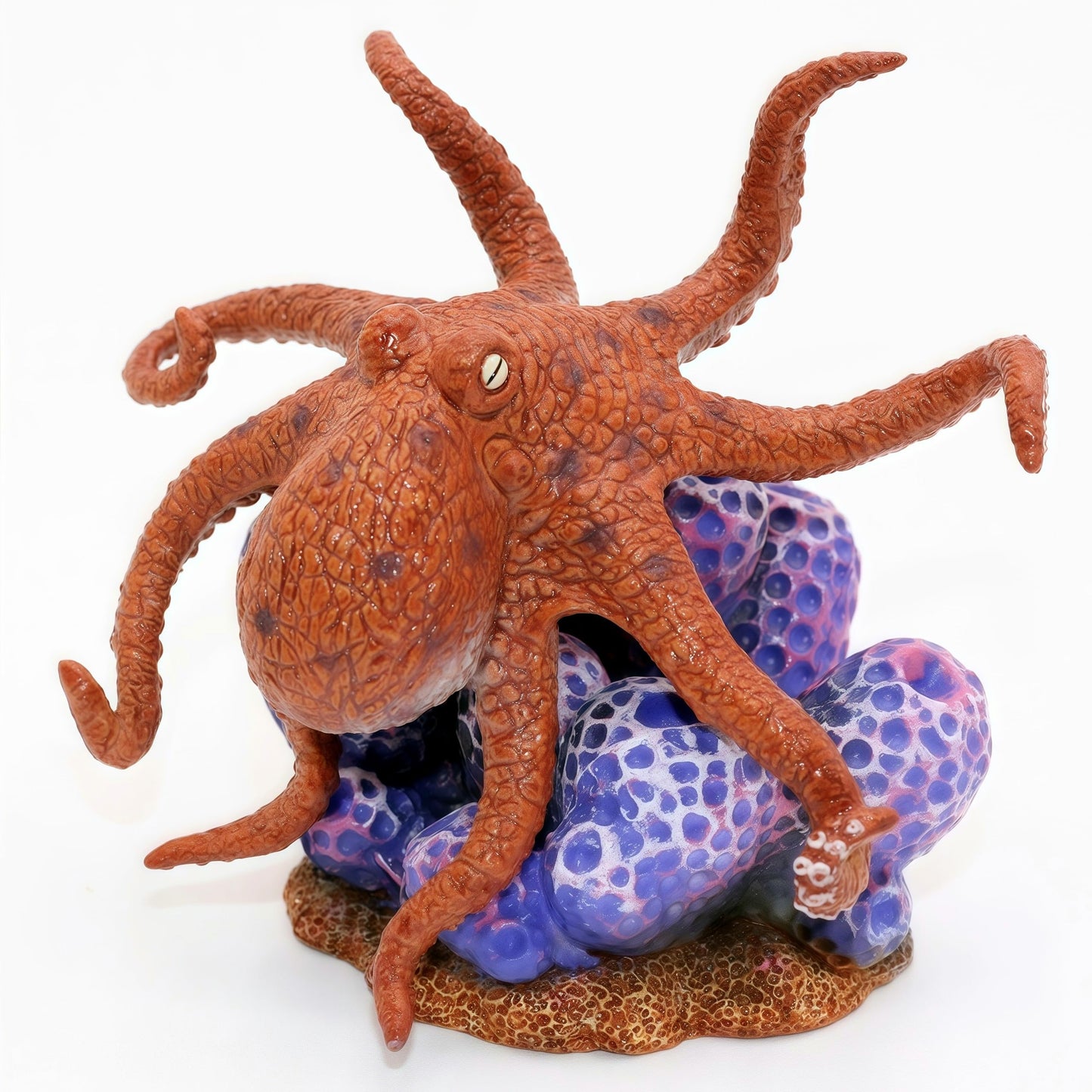 Gemini&Genius Octopus Toys for Kids, Realistic Octopus Action Figure, Marine Animal Figurine Toy, Under The Sea Life Figure Educ