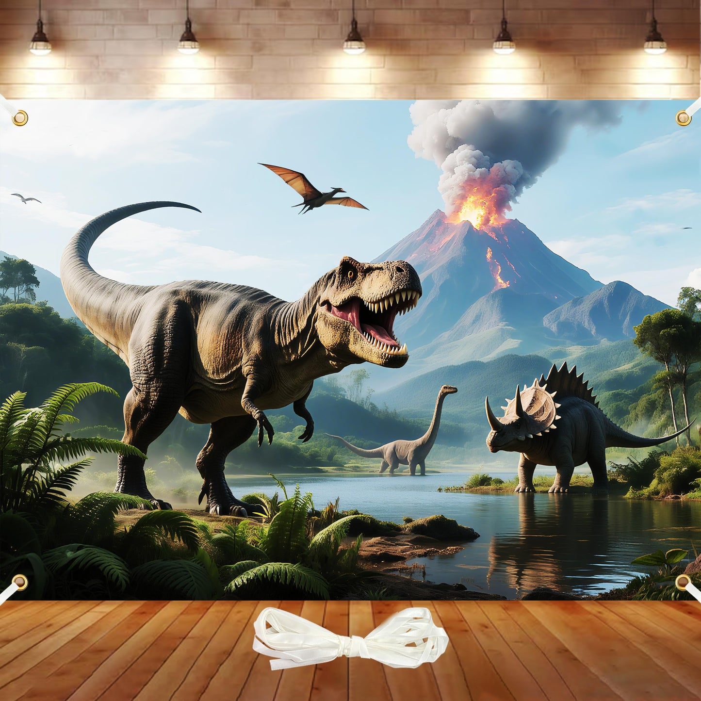 7x5ft Dinosaur Backdrop Dinosaur Park Theme Backdrop Tropical Jungle Decor Dino Birthday Party Decorations Prehistoric Party Sup
