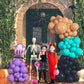 House Of Party Halloween Balloon Arch Kit - 18/12/10/5 Inch Black Purple Orange And Teal Balloons With Large Gravestone Foil Bal