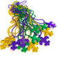 Ysppf Mardi Gras Party Beads Necklace Gold Purple Green Parade Party Favor(12 Pcs)