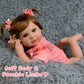 Ekokiz Realistic Baby Doll 22-Inch Lifelike Newborn Baby Doll Soft Cloth Body Real Life Baby Dolls With Clothes And Toy Accessor