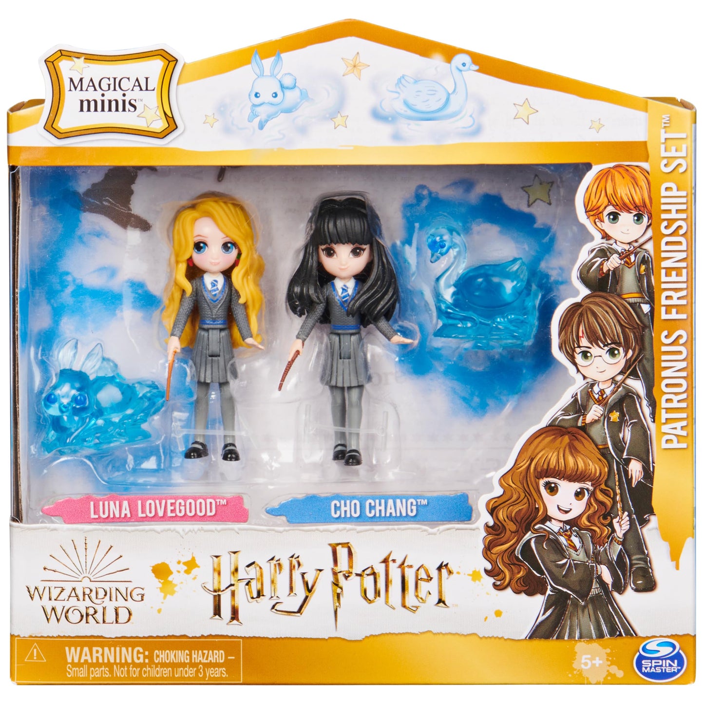 Wizarding World Harry Potter  Magical Minis Luna Lovegood and Cho Chang Patronus Friendship Set with 2 Creatures  Kids Toys for Ages 5 and up