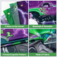Haooryx Monster Truck Toss Game - Green & Purple, 6Pcs Polyester Indoor/Outdoor Party Game for Kids