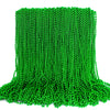 100PCS St Patricks Day Accessories, Green St. Patricks Day Beads Necklace, 33'' Round Beads Irish Saint Patricks Necklaces Costu