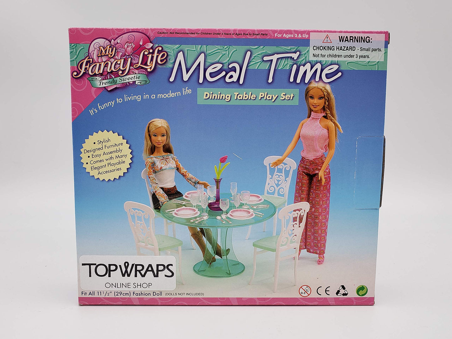 Topwraps Gloria My Fancy Life Meal Time Dining Table Play Set (No. 2811)