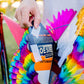 Celly Party Mexican Star Pinata, 32 Inch Large Rainbow Pinata, Foldable Fiesta Decoration for Kids Birthday, Cinco de Mayo, Dia