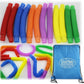 Matty's Toy Stop Pull 'N Pop Multi-Color Tubes (Toobs) with Storage Bag - 12 Pack