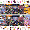 UPINS Halloweens Stickers for Kids, 10 Sheets 3D Happy Halloween Stickers Cute Puffy Stickers Ghost Pumpkin Skull Bat Spider Foa