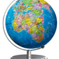 Waldauge 9'' Illuminated World Globe With Stand, Earth Globes With Stable Heavy Metal Base For Kids Classroom Learning, Led Cons