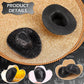 Sotiff Mini Western Cowboy Cowgirl Hat Small Disco Hat Cute Miniature Cap For Party Drinks Cupcake Toppers(Black)