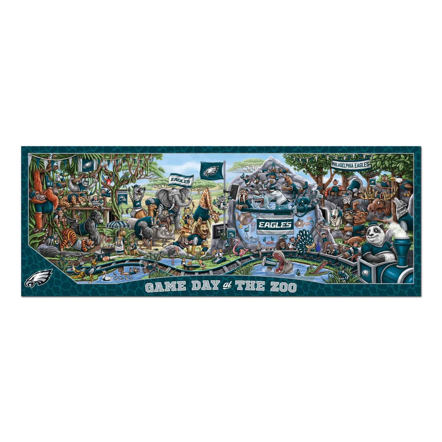 YouTheFan NFL Philadelphia Eagles 500pc Puzzle - Cardboard, Team Colors, Model 3703698