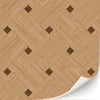 Texturkontor 3 Sheets Self-Adhesive Dollhouse Flooring 1:12 Scale (Basket Weave Parquet)