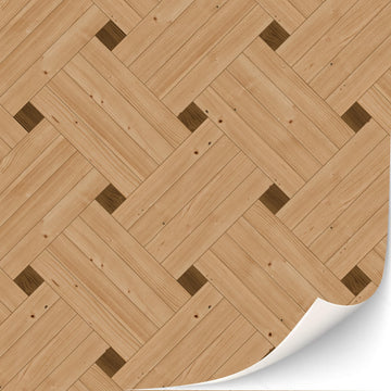 Texturkontor 3 Sheets Self-Adhesive Dollhouse Flooring 1:12 Scale (Basket Weave Parquet)