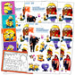 Minions Stickers Party Favors Activity Set Bundle with Stickers, Jumbo Reward Stickers, and Thank You Card Craft