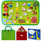 WATINC Travel Felt Board Story Set - 25PCS Portable Felt Board Educational Birthday Gift for Boys & Girls, Themed Storytelling P