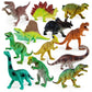 Boley 12 Pack 9-Inch Educational Dinosaur Toys - Kids Realistic Toy Dinosaur Figures For Cool Kids And Toddler Education! (T-Rex, Triceratops, Velociraptor, And More!)