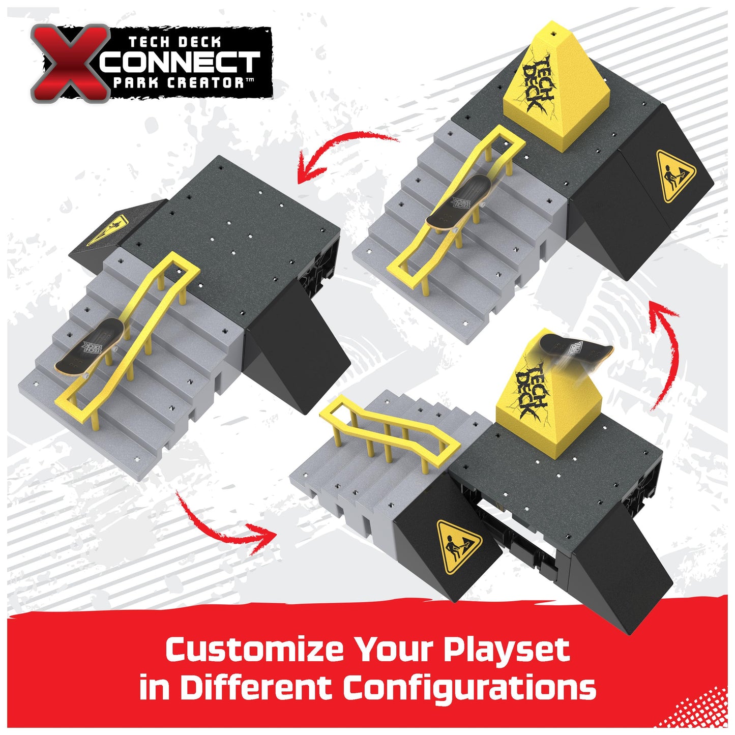 Tech Deck  Pyramid Shredder  X-Connect Park Creator  Customizable and Buildable Ramp Set with limited availability Fingerboard  Kids Toy for Ages 6 and up