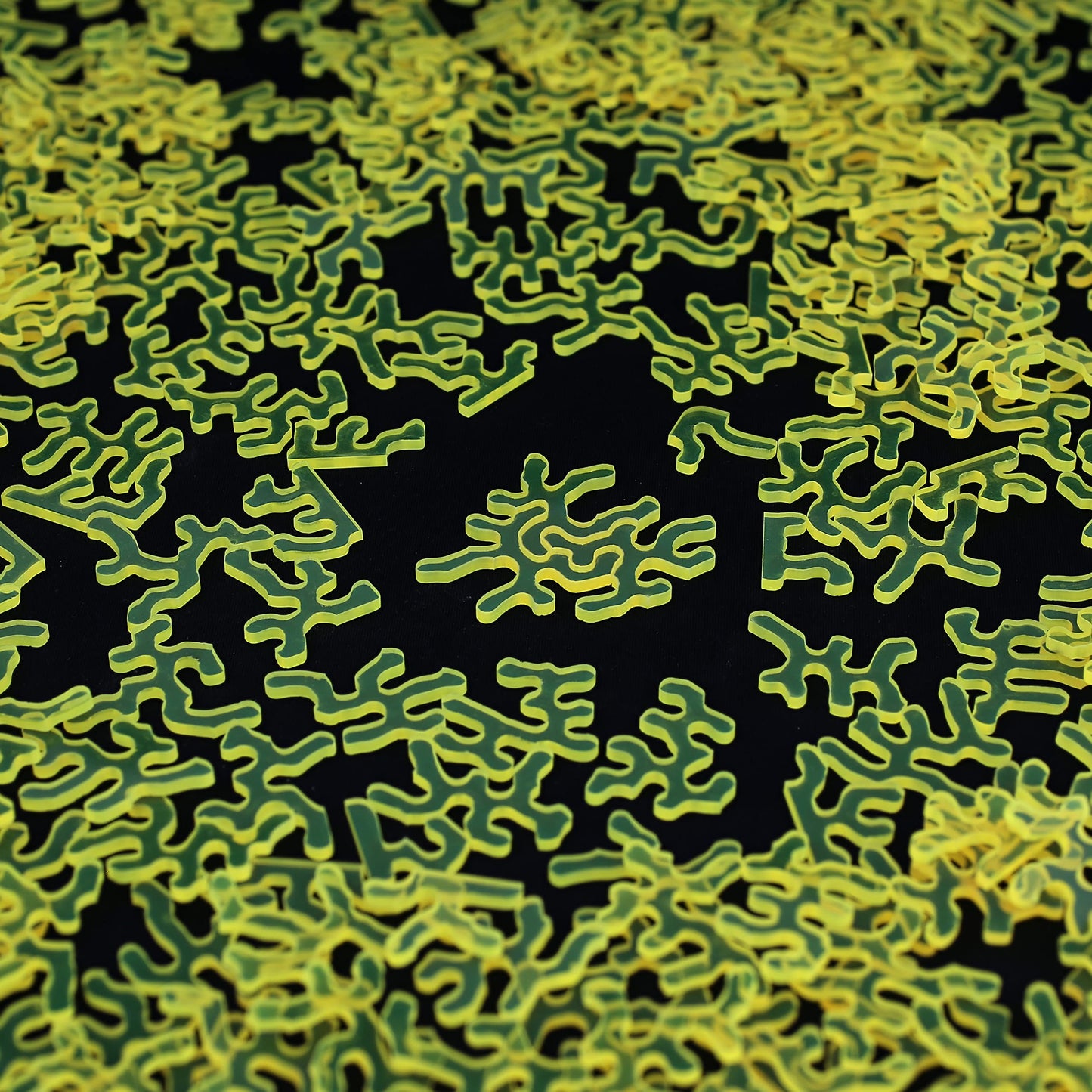 GEMTURT Unique Jigsaw Puzzle - 240 Pieces, Blue Acrylic, Non-Repeat Shape, Difficult Puzzle for Adults, Model 1