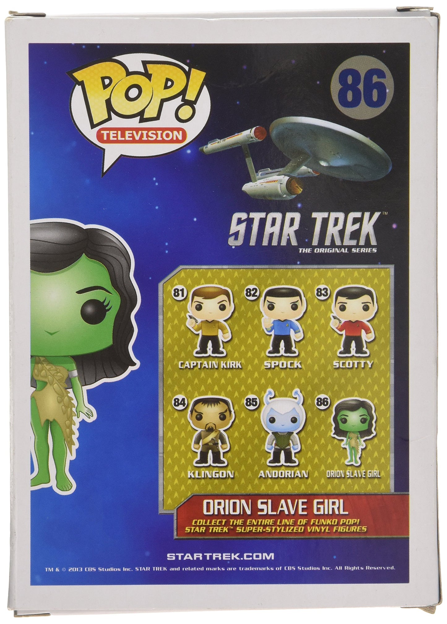 Funko POP Star Trek Orion Slave Girl Action Figure - 3.75" Vinyl - Skin Tone - Model 3615